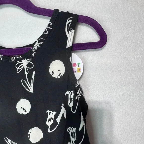 Dotdotsmile Dress Size 7 Tank Black and White New With Tags - Picture 2 of 6